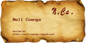 Nell Csenge névjegykártya